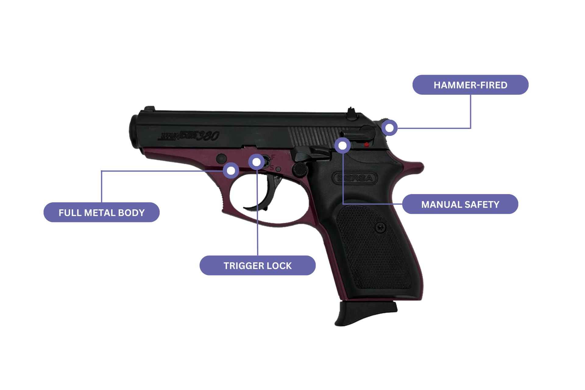 Bersa Thunder 380 Black Cherry